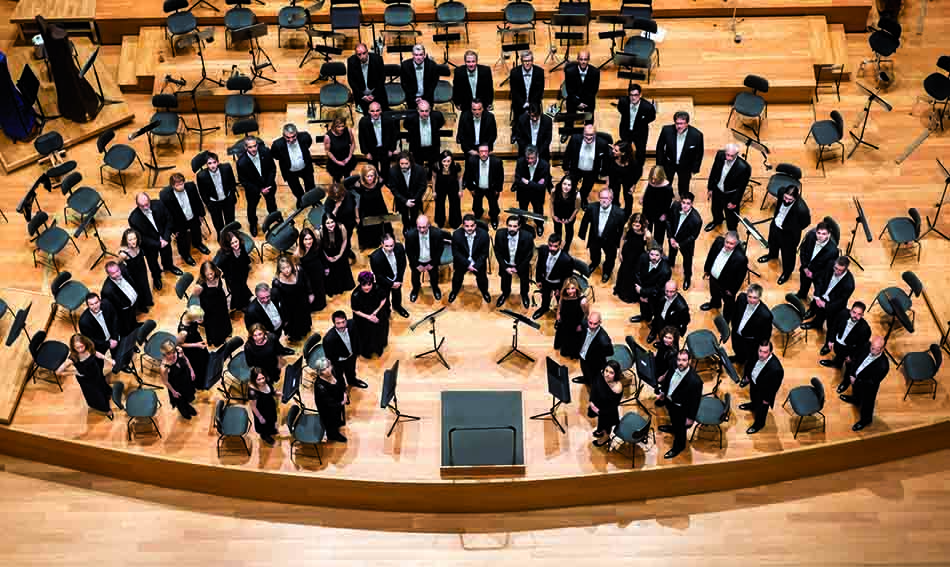 La Orquesta Sinfonica de Castilla y Leon en un concierto anterior