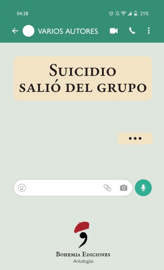Antologia de relatos cortos  Suicidio salio del grupo