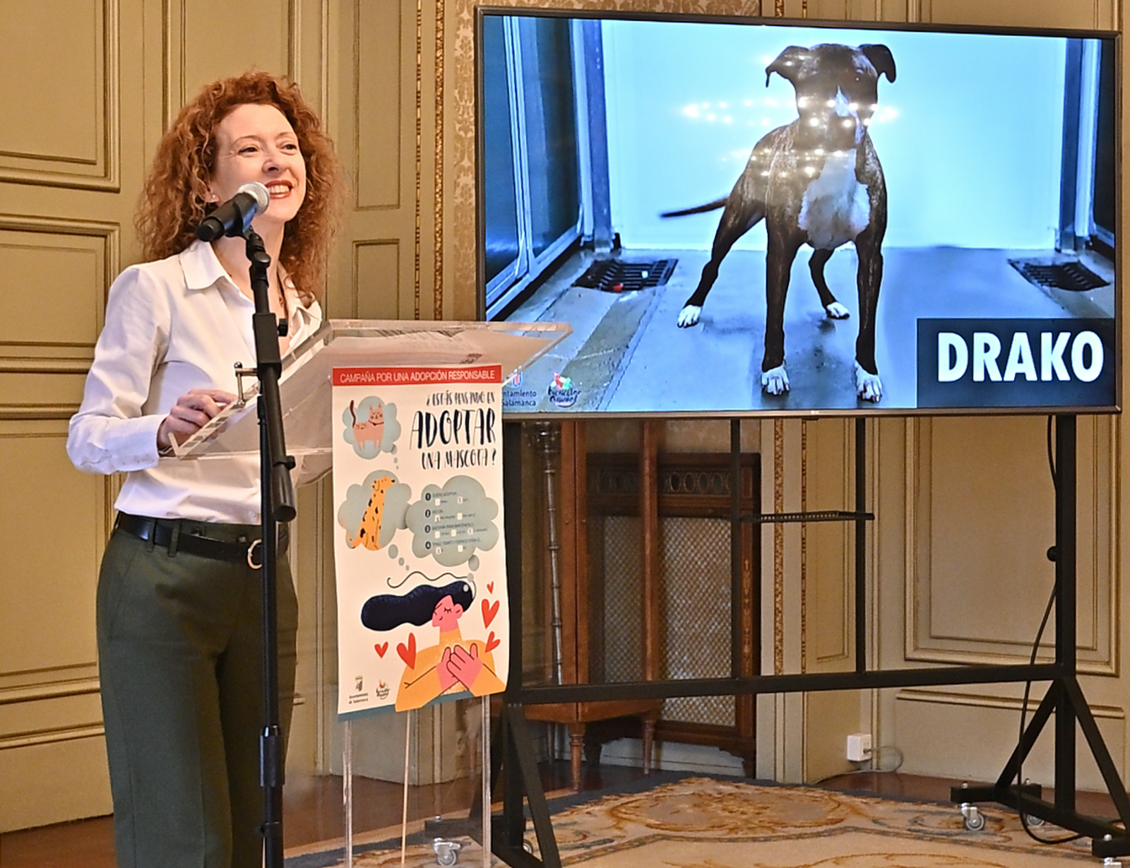Ana Suarez presenta la campana municipal por una adopcion responsable de animales de compania