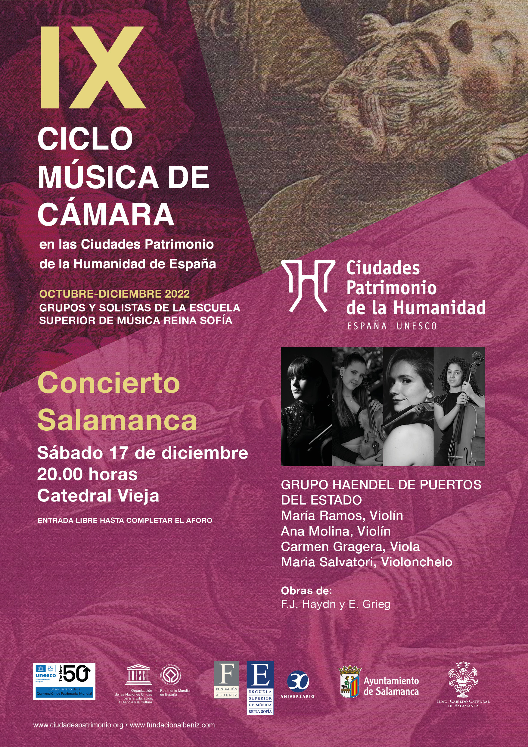 IX Ciclo de Musica de Camara del Grupo Ciudades Patrimonio de la Humanidad