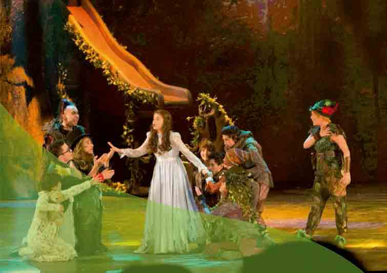 Una de las escenas de  Peter  el musical