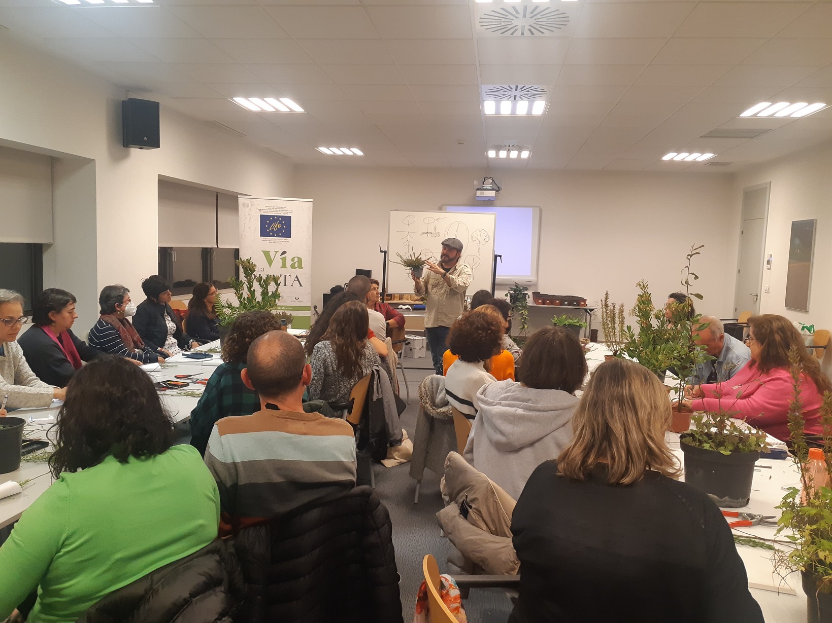 Uno de los talleres del proyecto LIFE Via de la Plata