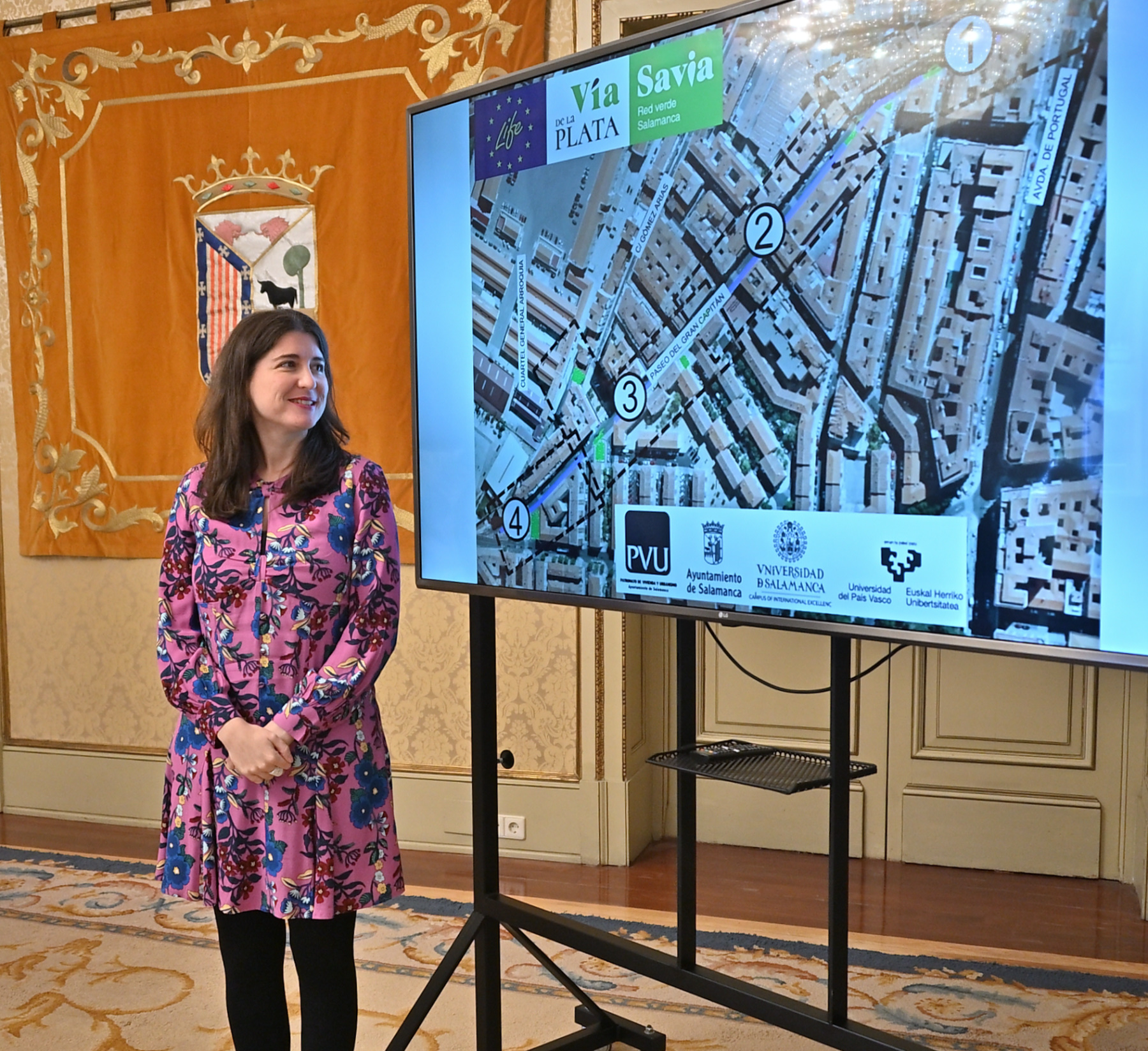 Miryam Rodriguez presenta la renaturalizacion de la calle Gran Capitan