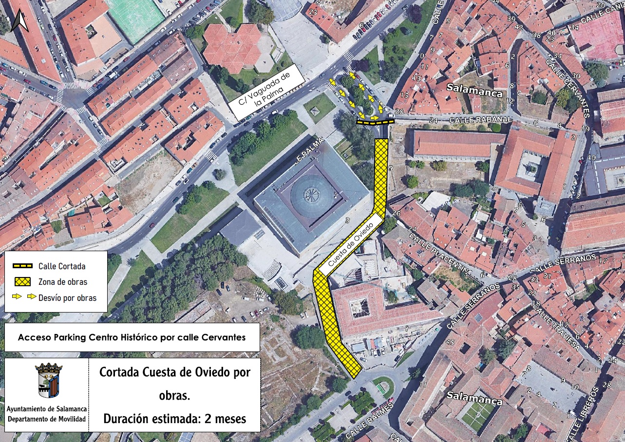 Corte de trafico en la Cuesta de Oviedo a partir del 6 de febrero