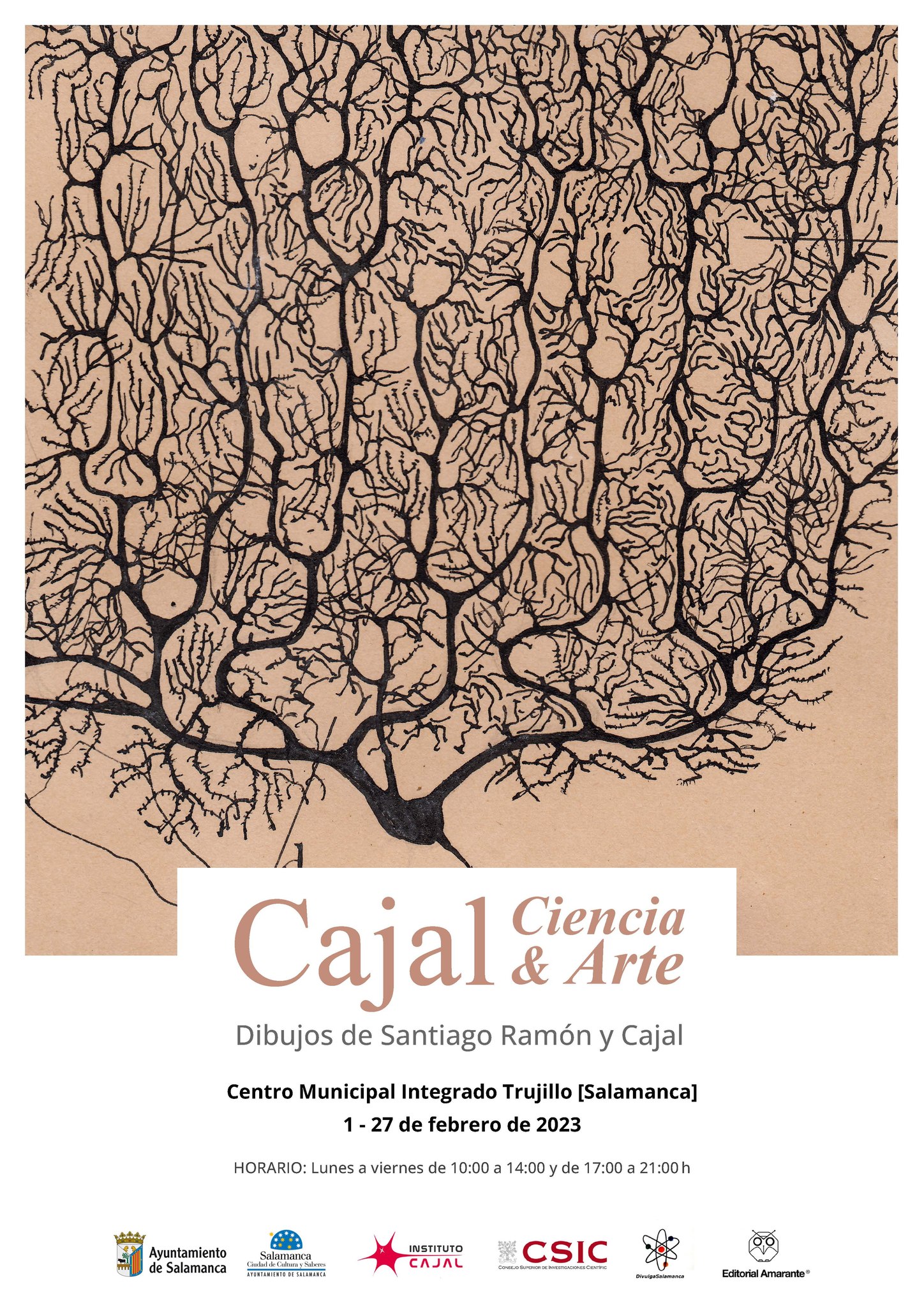 Exposicion  Cajal  Ciencia   Arte  en el CMI Trujillo