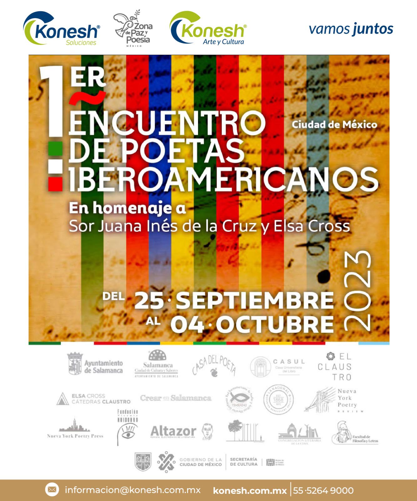Ciudad de Mexico acogera el I encuentro poetico iberoamericano siguiendo el modelo salmantino