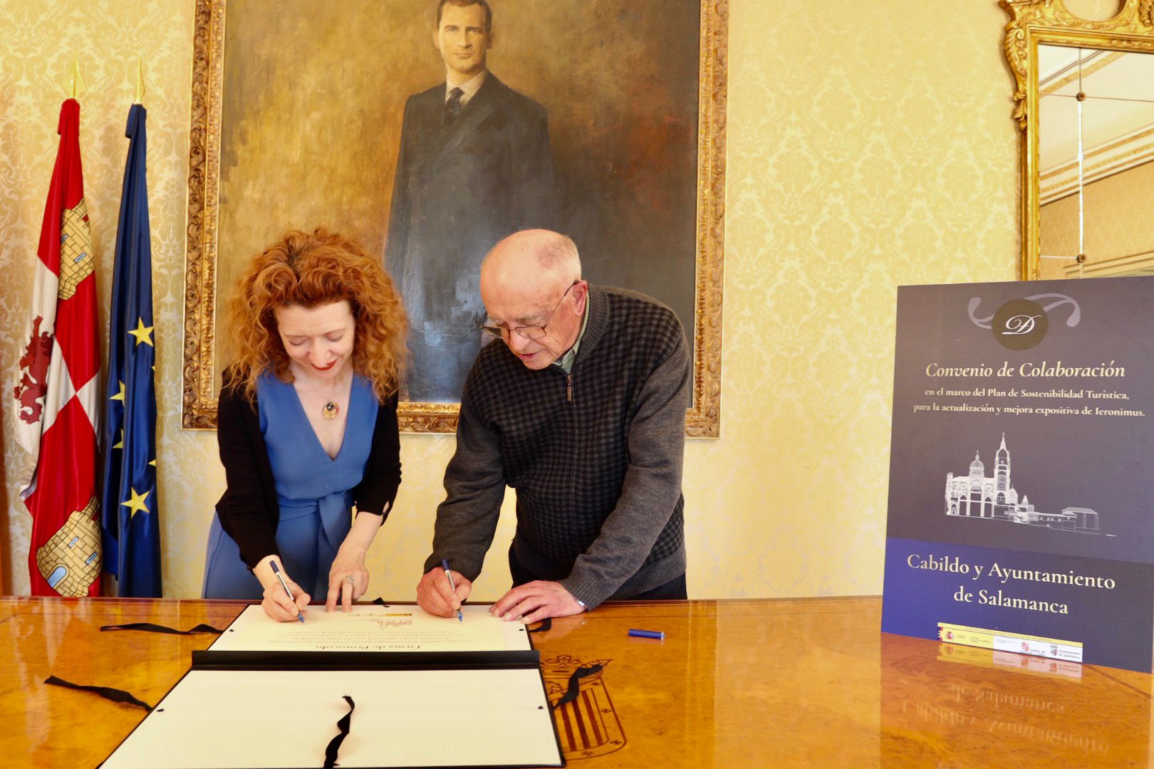 Firma del protocolo de colaboracion para actualizar la visita a Ieronimus