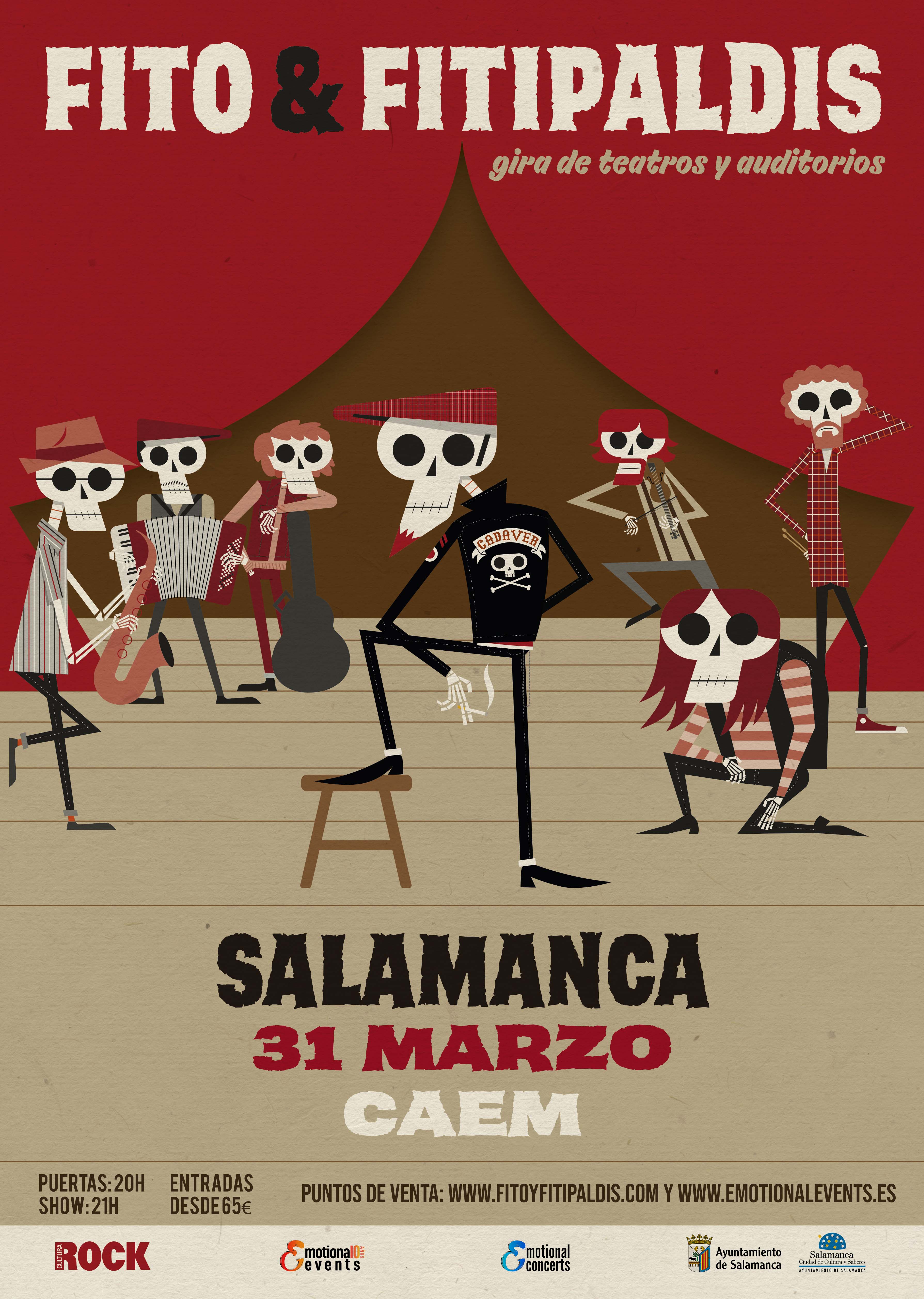 El CAEM acogera manana un concierto de Fito y Fitipaldis