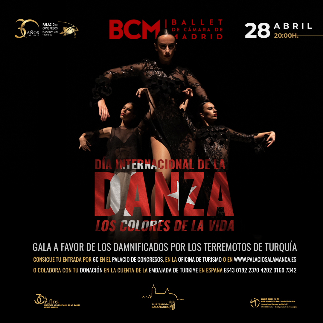 Cartel de la gala a favor de los damnificados por los terremotos de Turquia