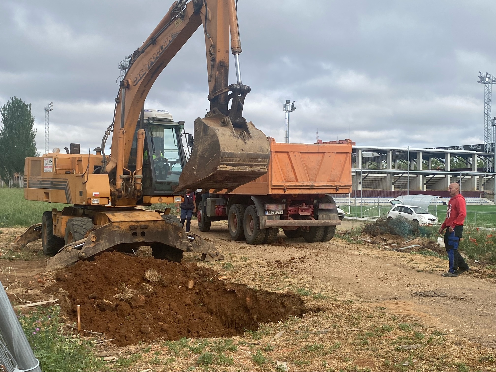Inicio de las obras del anexo en el complejo deportivo del  Reina Sofia