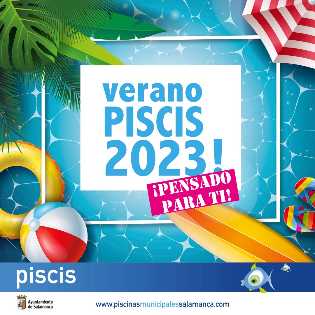 Cartel de la temporada estival de piscinas municipales