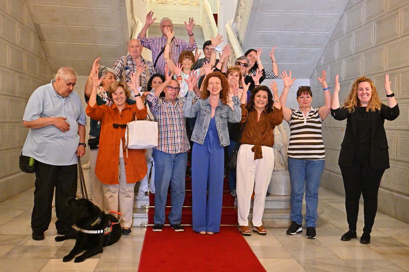 Recepcion a representantes del Centro Cultural de Personas Sordas de Salamanca  ASPAS y SADAP