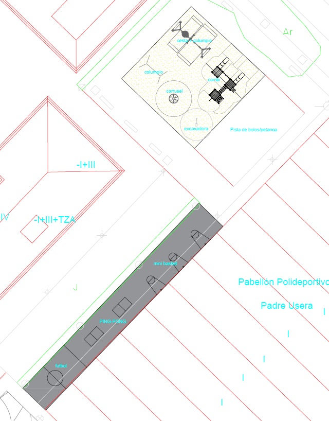 Proyecto de la nueva zona de juegos infantiles en Ciudad Jardin
