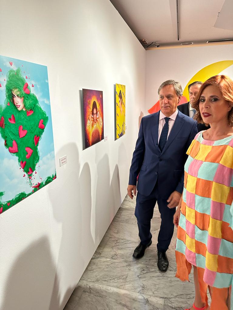 Garcia Carbayo y Ruiz de la Prada  en la inauguracion de la exposicion