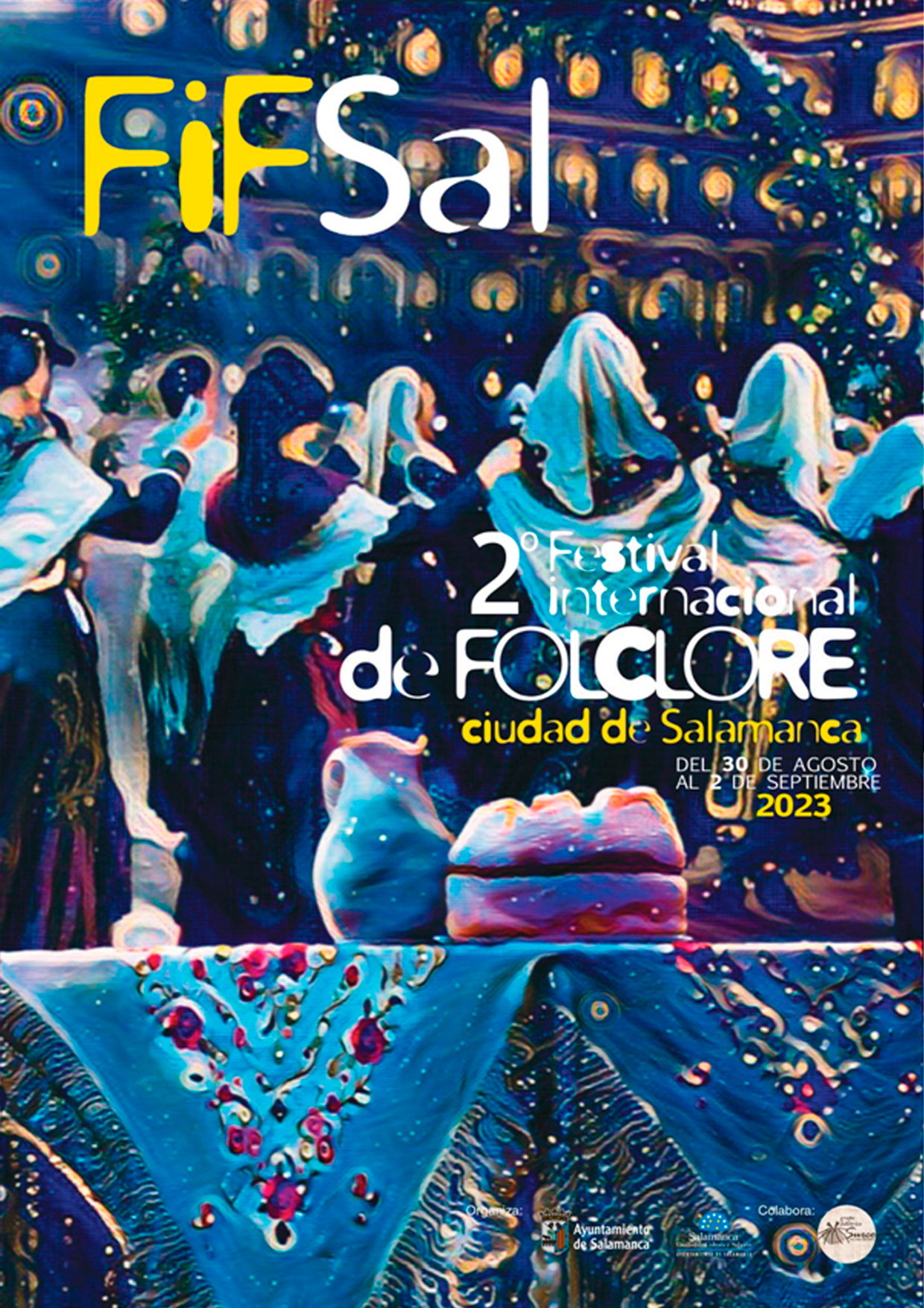 Cartel del II Festival Internacional de Folclore Ciudad de Salamanca
