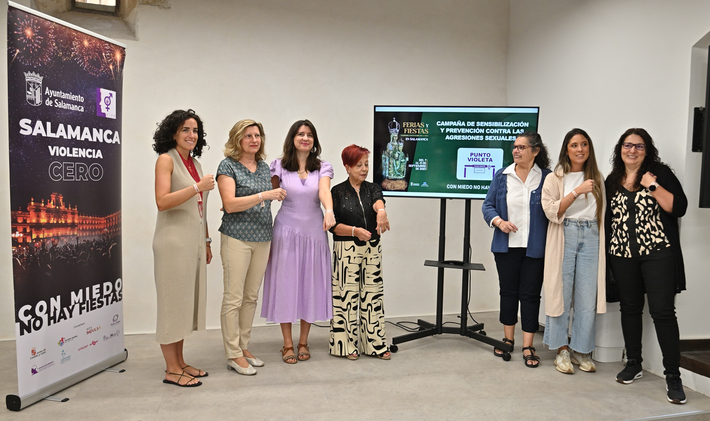 El Ayuntamiento instalara un punto violeta en la Plaza Mayor durante los conciertos