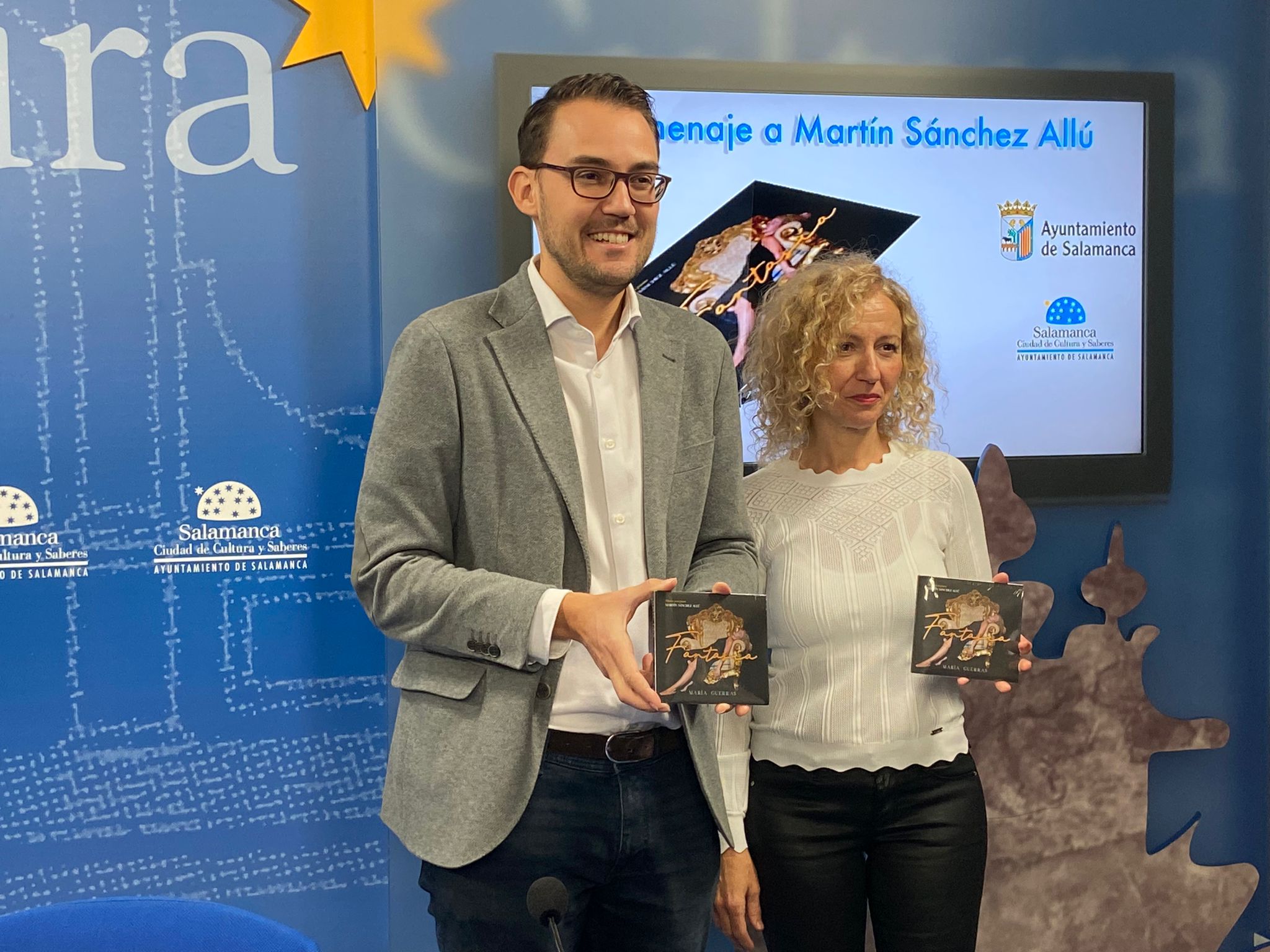 Angel Fernandez y Maria Guerras presentan  Fantasia   disco homenaje a Martin Sanchez Allu