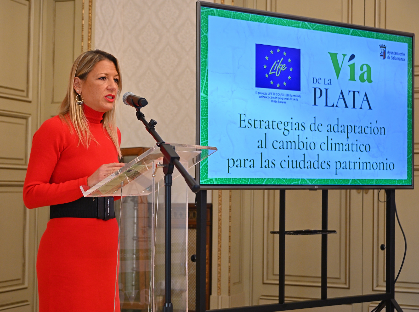 Maria Jose Coca  presenta el Congreso LIFE Via de la Plata