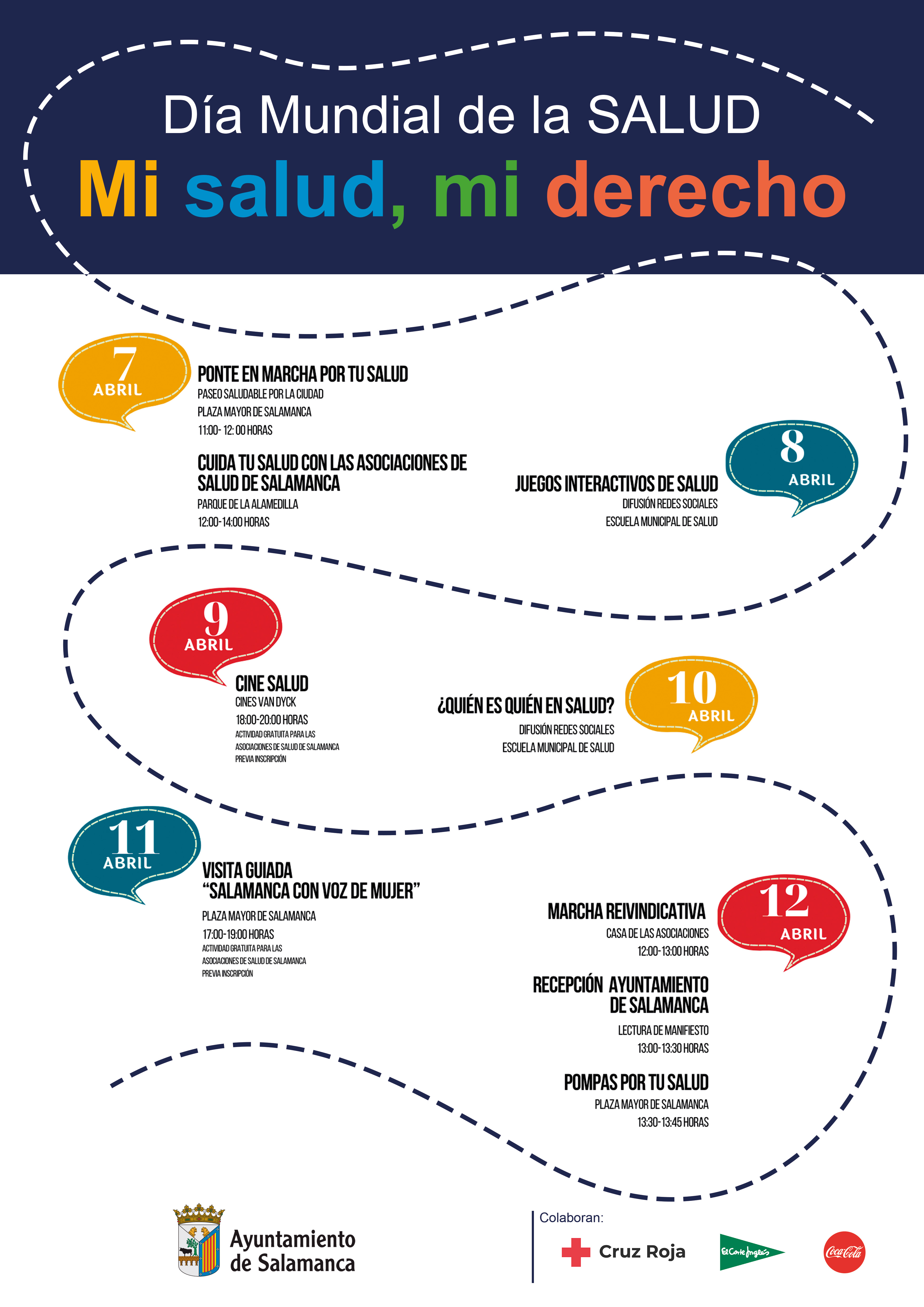 El Ayuntamiento de Salamanca celebrara del 7 al 12 de abril el Dia Mundial de la Salud