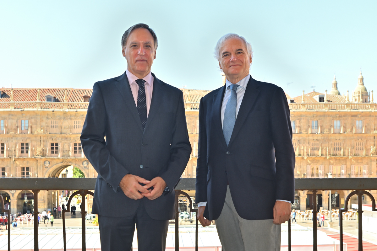 Garcia Carbayo y el presidente de los empresarios madrilenos  Miguel Garrido