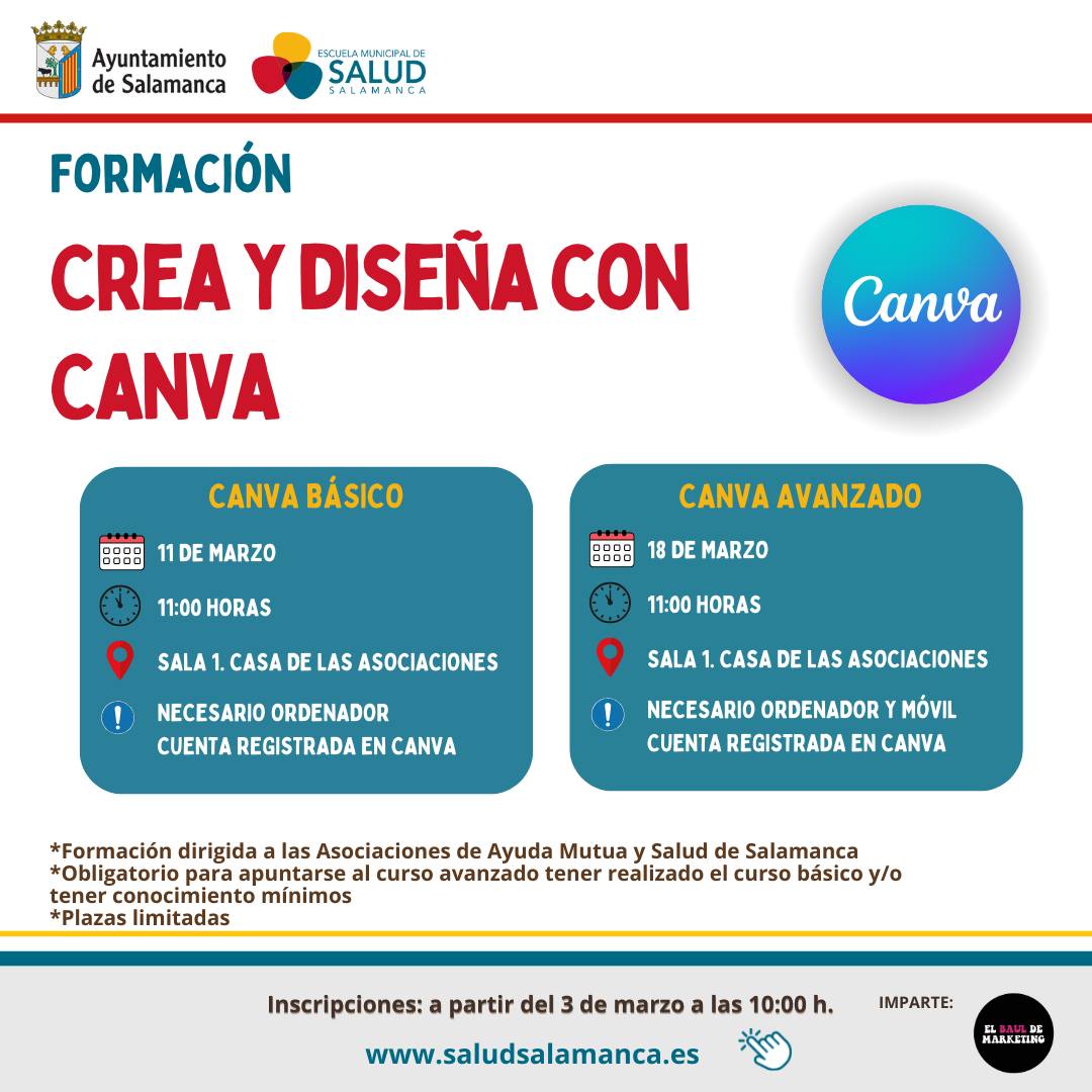 Formación Canva Básico y Canva Avanzado